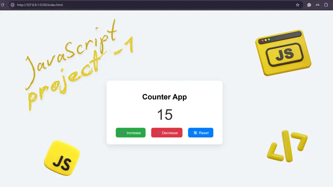 javaScript Project 1- Counter APP